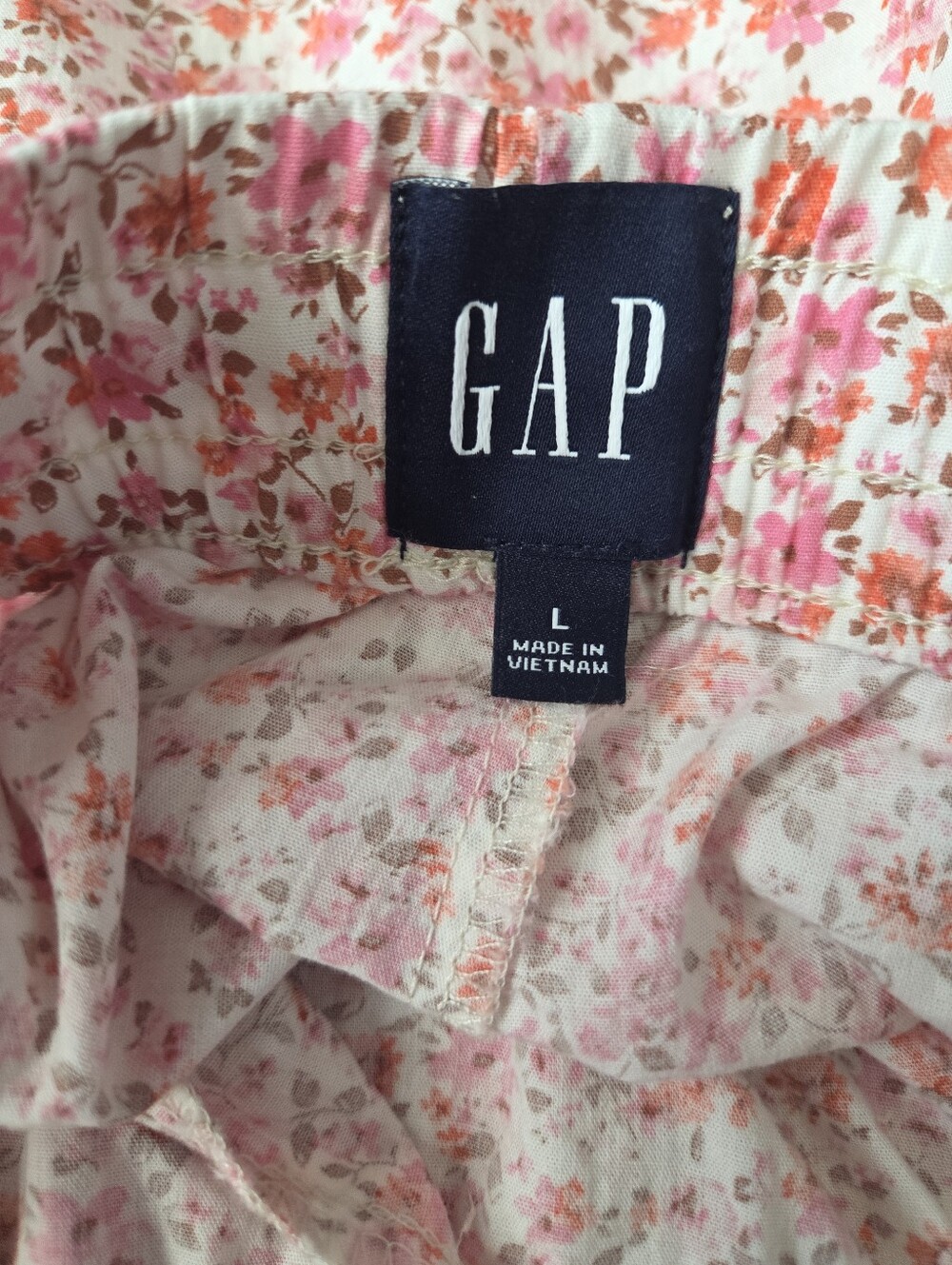 GAP Cottagecore Floral Cotton Wide Straight Leg Lounge Pants - Picture 13 of 14